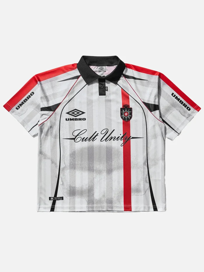 UMBRO 01 03 Polo - White Red - Polos T-SHIRT