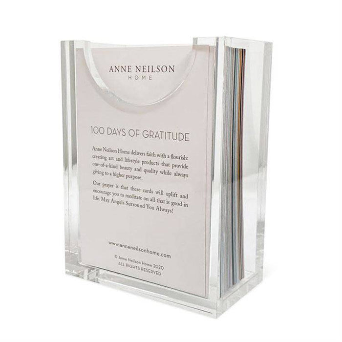 100 Days of Gratitude Cards in Acrylic Box - The Preppy Bunny