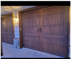 100 pack SALE Round Clavos - 1" dia. Lightly Hammered - Matte black finish - Garage Door - Wild West Hardware