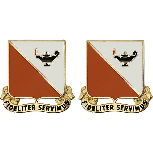 15th Signal Brigade Unit Crest (Fideliter Servimus) Army Unit Crests