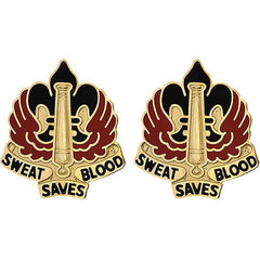 18th Fires Brigade Unit Crest (Sweat Saves Blood) Army Unit Crests