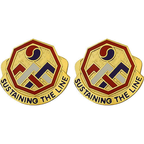 3rd Sustainment Command Unit Crest (Sustaining the Line) Army Unit Crests