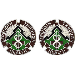 8th Medical Brigade Unit Crest (Strength Through Health) Army Unit Crests