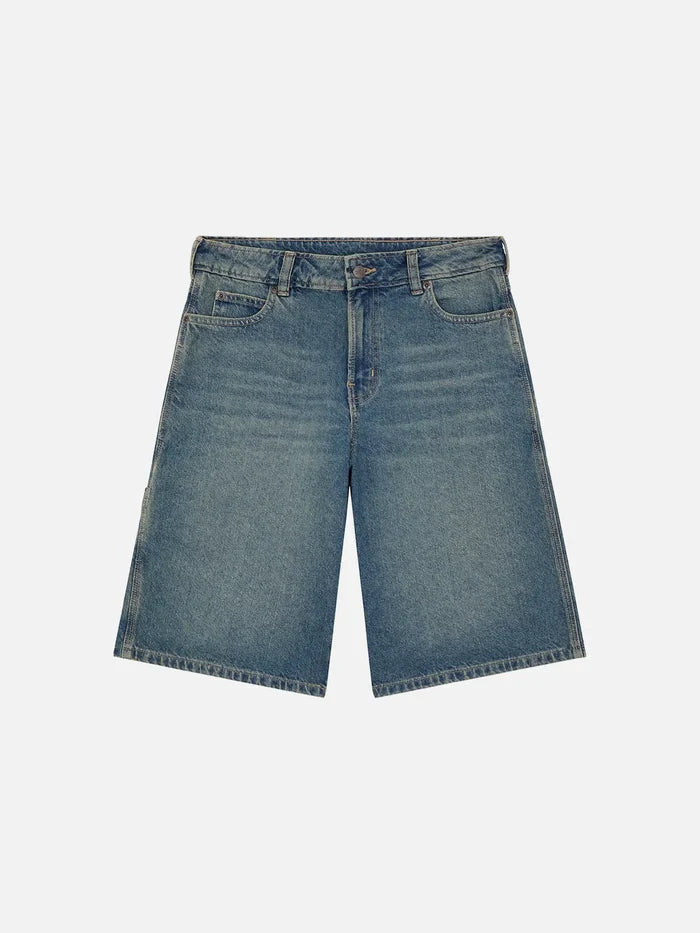 DICKIES 957 13 inch Loose Denim Short W - Khaki Tinted Blue - Uncategorized ŞORT