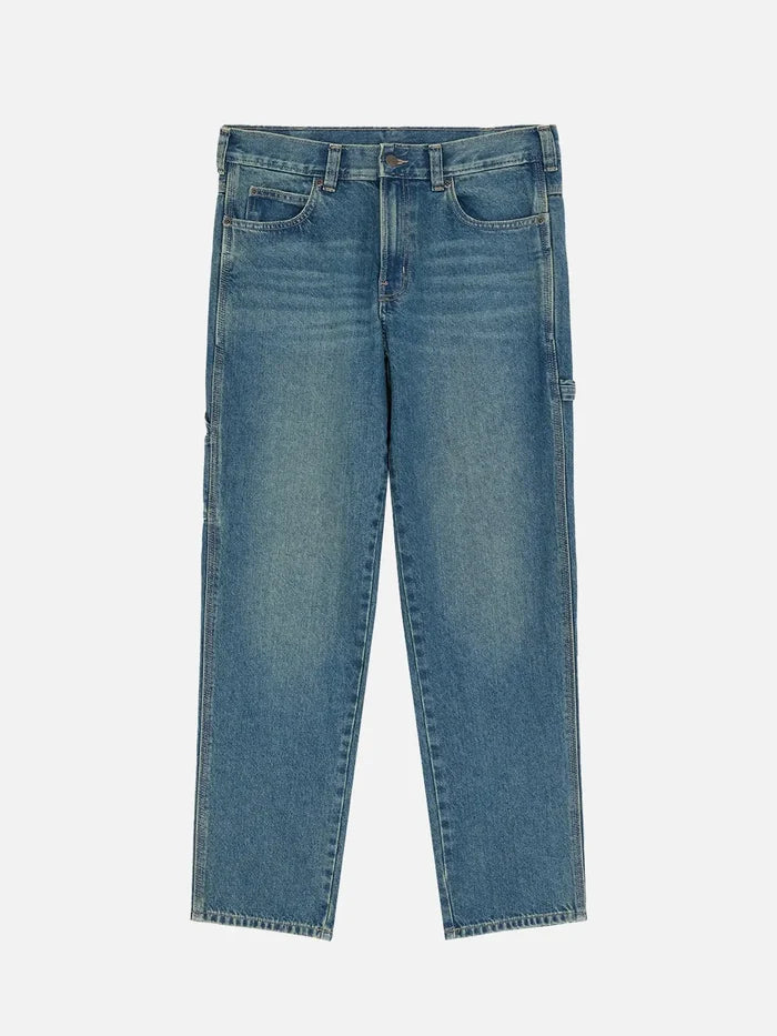 DICKIES 957 Loose Tapered Work Jeans W - Khaki Tinted Blue - Uncategorized PANTOLON