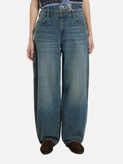 DICKIES 957 Loose Tapered Work Jeans W - Khaki Tinted Blue - Uncategorized PANTOLON
