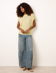 Short Sleeve Texture Knit Top