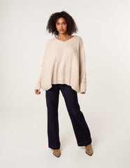 Slouchy V Neck Jumper