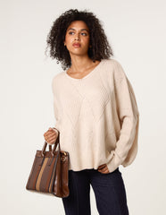 Slouchy V Neck Jumper
