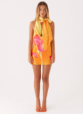 Heidi Mini Dress - Orange Floral