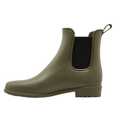 A New Day Olive Green Women's Rain Ankle Boots