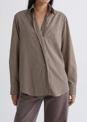 Agolde Aris Shirt in Trace Stripe