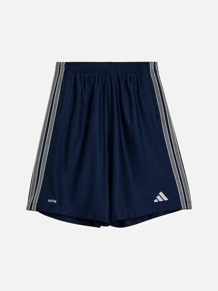 ADIDAS ORIGINALS Arte Antwerp x adidas Football Shorts Collegiate – Collegiate, ön görünüm, yan bantlar