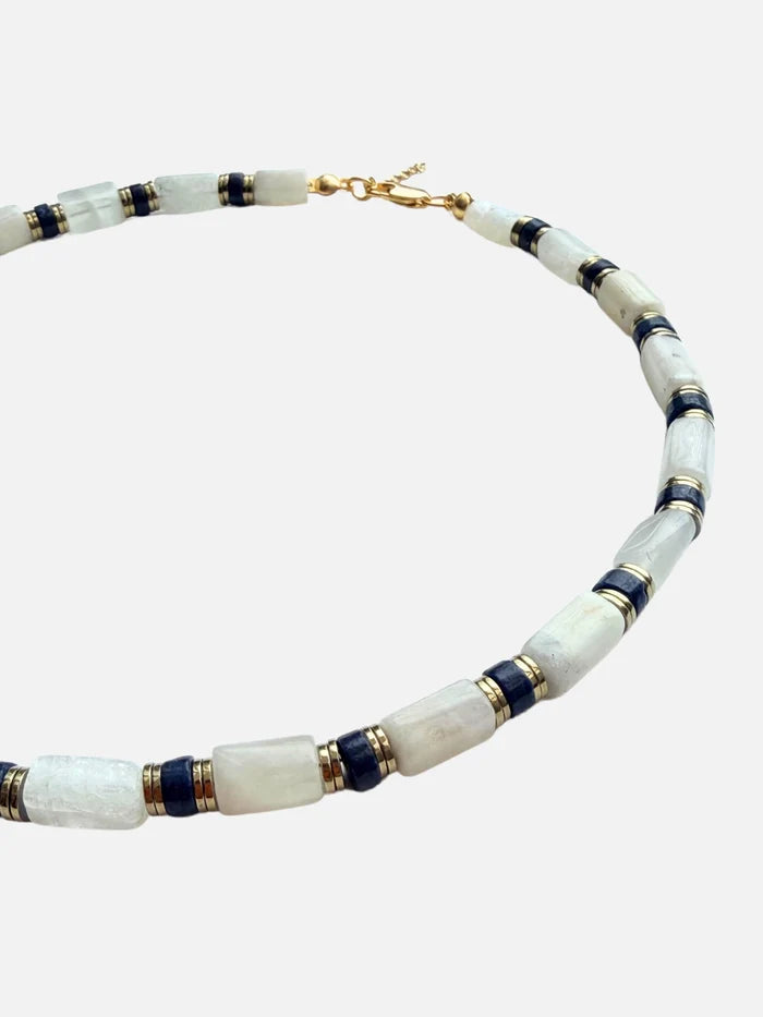 L'ATELIER DES PERLES Aura Aytaşı ve Lapis Taşlı Kolye - KOLYE