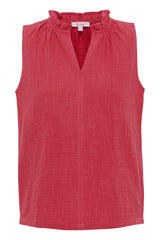 Berry Sleeveless Blouse in Organic Cotton