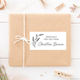 Black and White Floral "Especially For You" Gift Labels