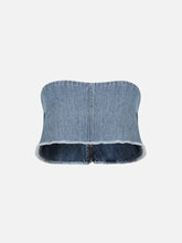 EX DE RUE Blue Denim Crop – Blue Denim, arka görünüm