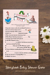 Book Themed Baby Shower Game - Storybook Quiz