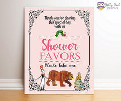 Book Themed Baby Shower Party Favor Sign