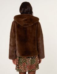 Faux Fur Hooded Jacket