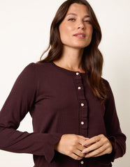 Ruffle Detail Cardigan