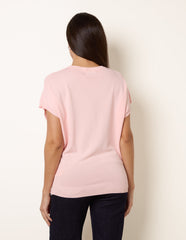 Short Sleeve Texture Knit Top
