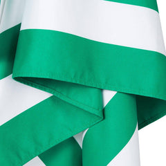 Cabana Stripe Cancun Green Beach Towel - The Preppy Bunny