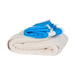 Cabana Stripe Kamari Charcoal Beach Towel - 2 sizes - The Preppy Bunny