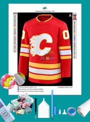 Calgary NHL Jersey Diamond Painting