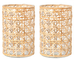 Chunky Cane Wicker Hurricane by The Enchanted Home