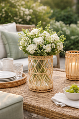 Chunky Wicker Hurricane by The Enchanted Home