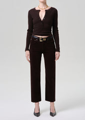 Citizens of Humanity Palma Straight Corduroy in Dark Barrister