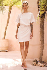 City Sunlight Mini Dress - Stone