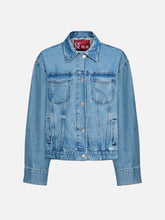 EX DE RUE Classic Tinted Jacket I – mavi, ön görünüm