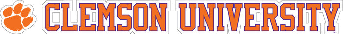 Clemson 20"x2" Decal