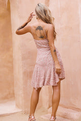 Coconico Beaded Mini Dress - Mocha