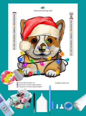 Corgi Christmas Diamond Painting