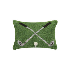 Cross Golf Clubs Hook Pillow - The Preppy Bunny