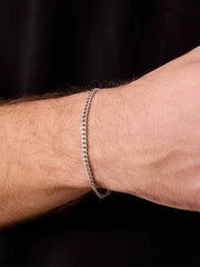 ATOLYEWOLF Curb Bracelet in Silver - Bracelets BİLEKLİK