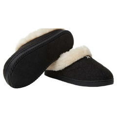 Dearfoams Women's Slippers Black Item #1527205