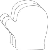 Magnets - Small Single Color Mitten - Creative Shapes Etc.