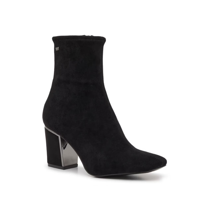 DKNY Cavale Women’s Bootie Square Toe Block Heel Suede – 1800433