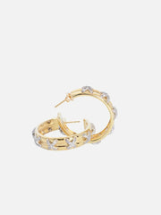 X STUDIO Echo Loop Earrings – Gold, yan görünüm