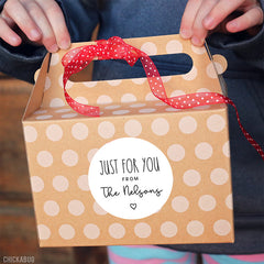 Farmhouse "Just For You" Gift Labels