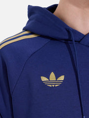 ADIDAS ORIGINALS Fenerbahçe OG2 Hoodie – lacivert, omuzlarda bej şeritler ve altın trefoil logosu