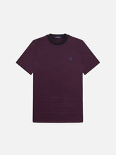 FRED PERRY Twin Tipped Fred Perry Shirt – Burgundy/White, önden görünüm