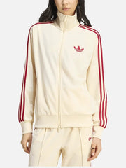 ADIDAS ORIGINALS Firebird Loose Track Top – Warm Vanilla, önden görünüm