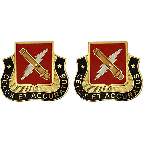 Fires Battalion, 5th Brigade, 1st Armored Division Unit Crest (Celox Et Accuratus) Army Unit Crests