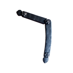 Flower Adjustable Corner Strap Bracket - 7" x 5-1/2" - Multiple Finishes Available - Sold Individually