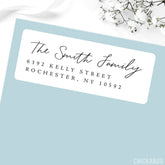 Flowy Handwritten Script Address Labels